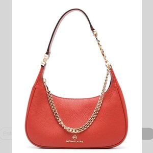 Michael Kors Piper Large Pebbled Leather Shoulder Bag